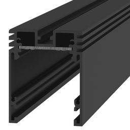 Профиль трека SY черный, сечение и направляющие