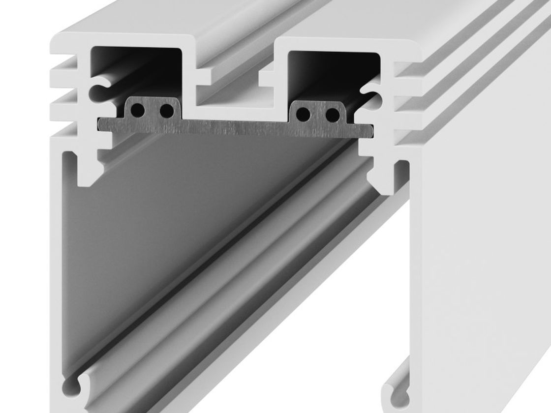 Белый трек SY 24В, профиль в разрезе