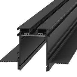 Встраиваемый трек SY, черный алюминиевый профиль, сечение