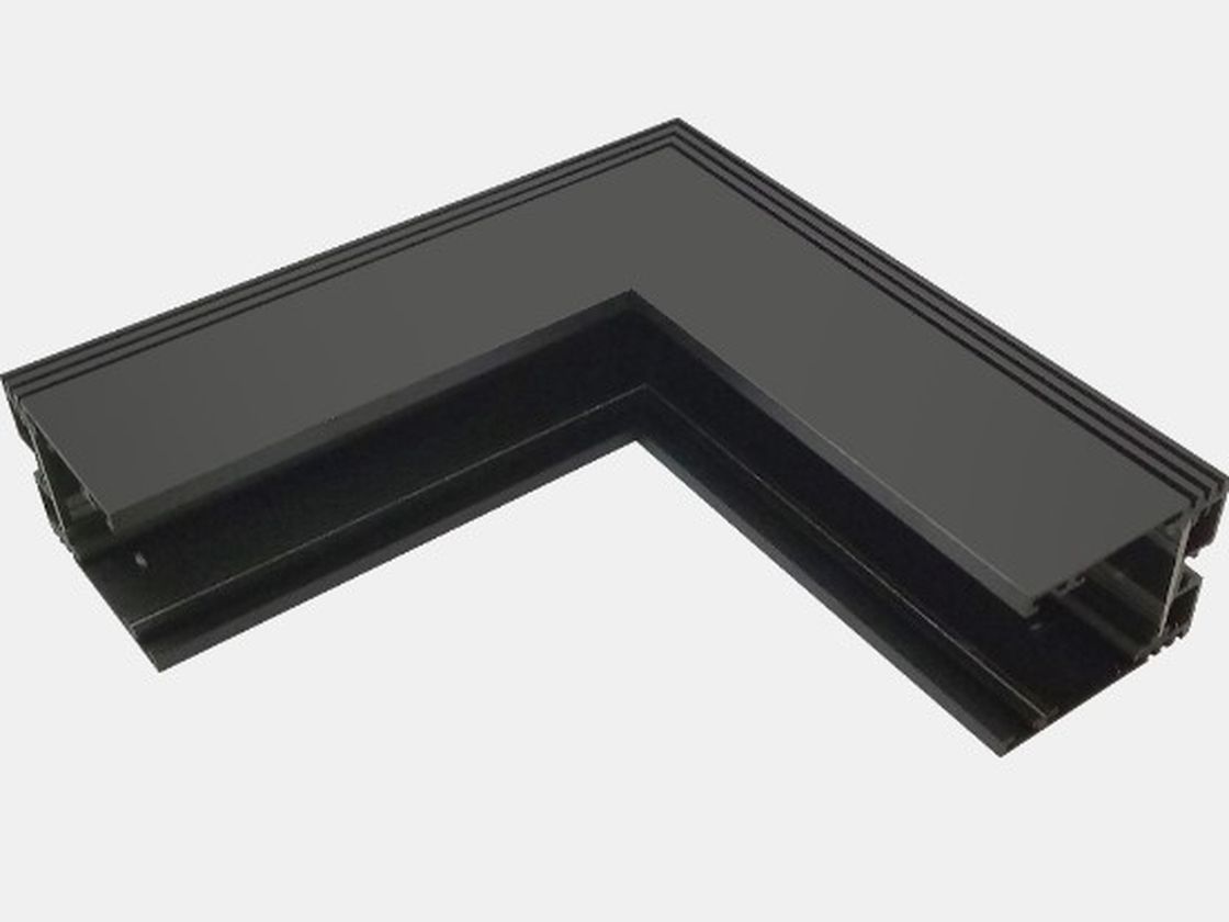 Угловой коннектор SY, чёрный муар, вид сверху