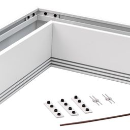 Коннектор угловой потолочный SY Белый Муар , Серебро, SY-601901-CN-WHMR-PCB