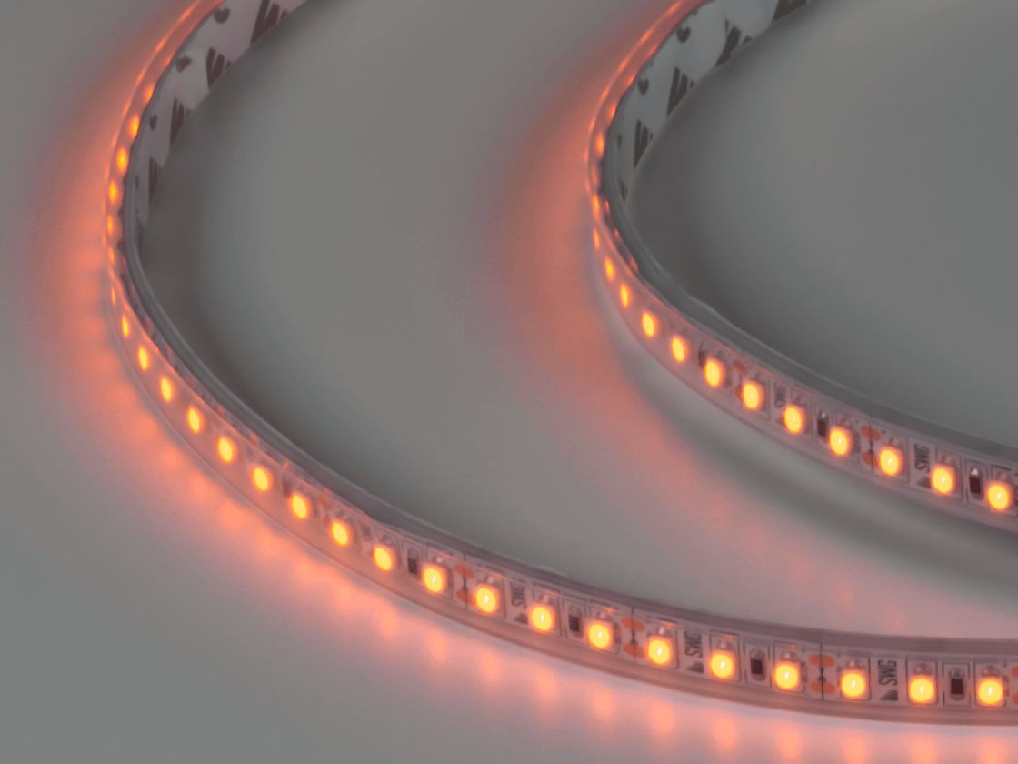 Светодиодная лента 3528, 120 LED/м, 9,6 Вт/м, 12В , IP66, Цвет: Желтый, SWG3120-12-9.6-Y-66-M