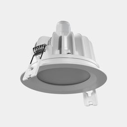 Встраиваемый светильник белый, нижняя часть с рассеивателем