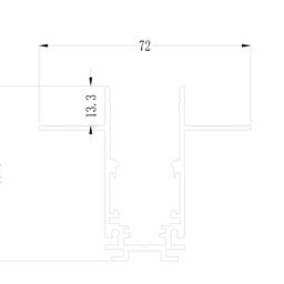 Шинопровод встраиваемый глубокий под гипсокартон, серия SY-LINK, Белый, IP20 , SY-LINK-20T1-2.5-WH