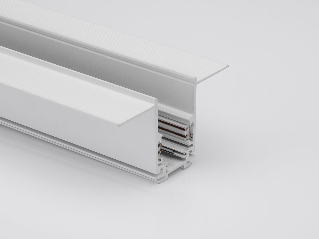 Белый встраиваемый шинопровод SY-LINK, вид торца профиля