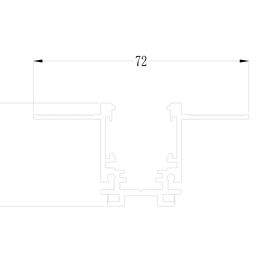 Шинопровод встраиваемый низкопрофильный под шпаклевку, серия SY-LINK, Черный, IP20 , SY-LINK-20T2S-2.5-BL
