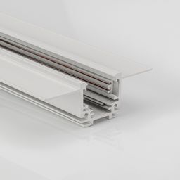 SY-LINK-20T2S-2.5-WH, шинопровод встраиваемый низкопрофильный под шпаклевку, 48В, белый, 2,5м