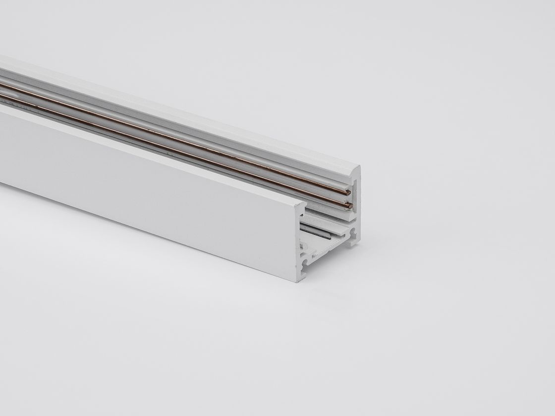 Низкопрофильный алюминиевый трек 27 мм, белый корпус