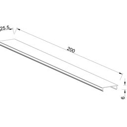 Крышка фронтальная для низкопрофильного шинопровода 20 см, серия SY-LINK, Черный, SY-LINK-CV-BL-0.2