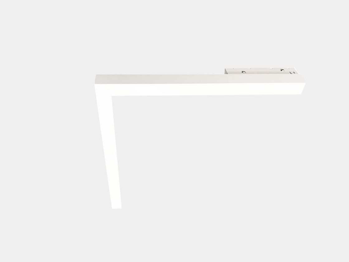 Угловой линейный светильник SY-LINK, белый корпус, вид сбоку