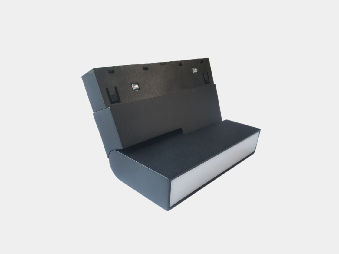 Трековый светильник-книжка SY-LINK черный матовый, вид сбоку