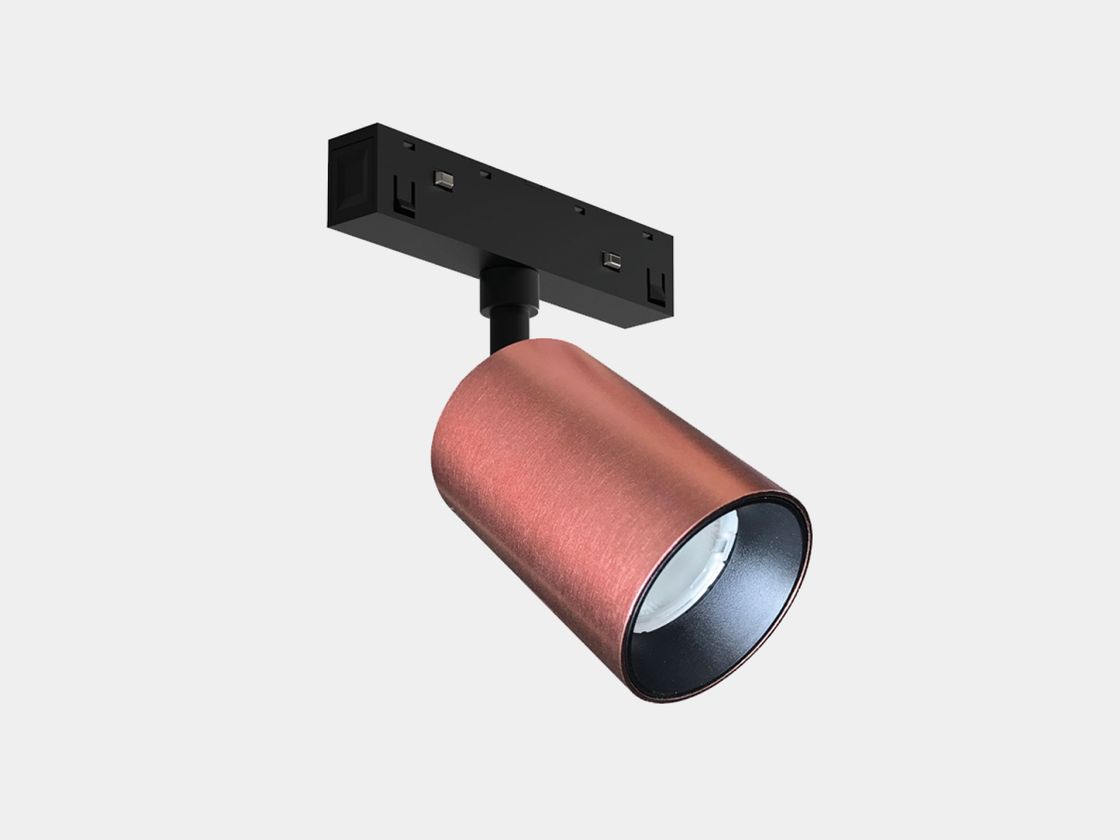 Трековый светильник-спот SY-LINK кофе, вид сбоку