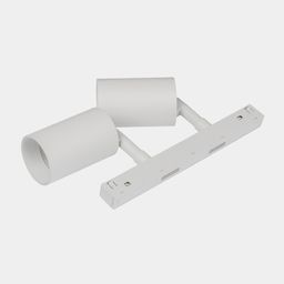 Двойной белый спот и трековый адаптер, общий вид