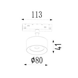 Светильник-спот широкий, серия SY-LINK, Кофе, 10Вт, IP20, Теплый белый (3000К), SY-LINK-FTS-CF-10-WW