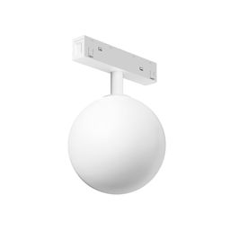 Накладной светильник-шар для трека 48В, ракурс сбоку