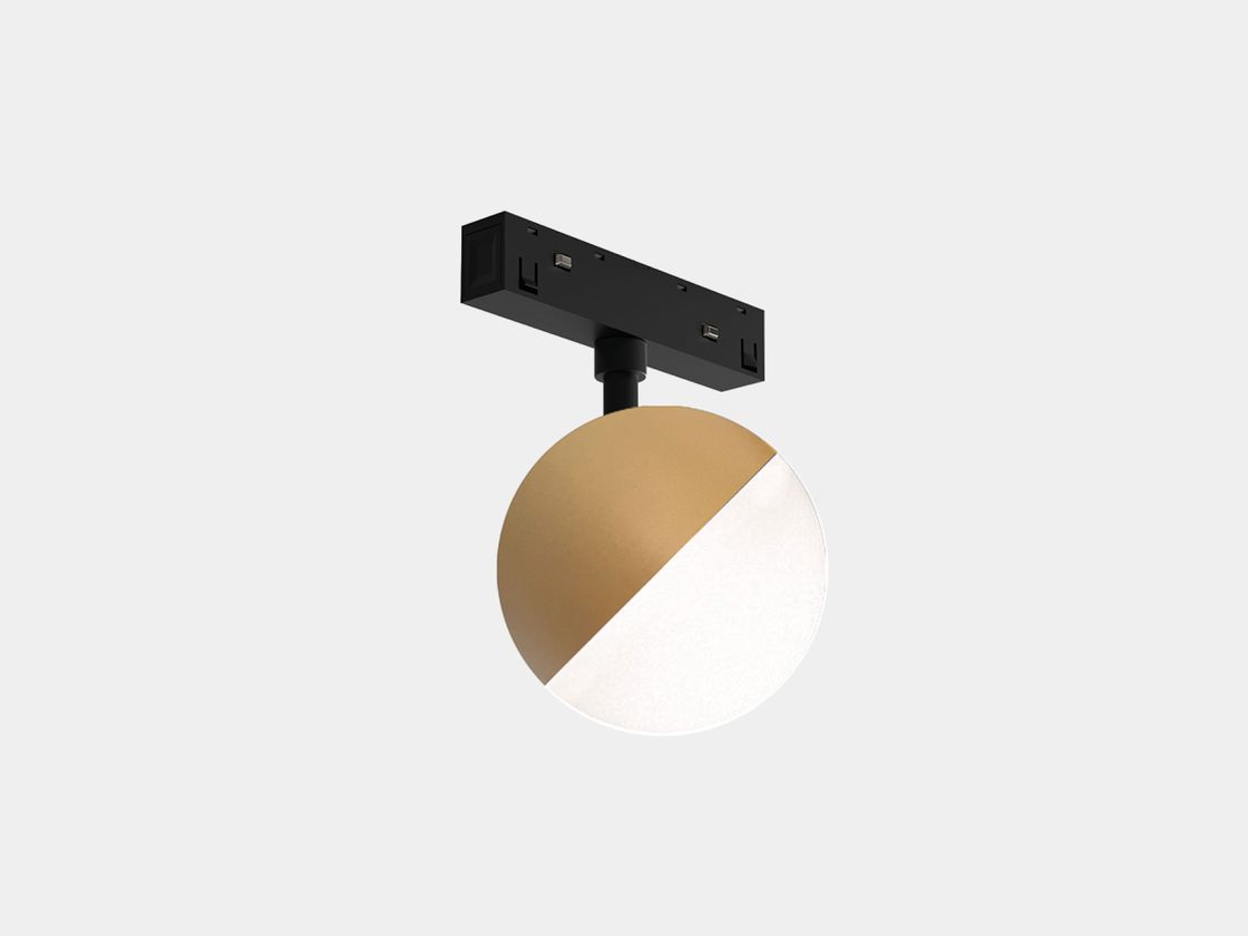 Трековый светильник-шар SY-LINK, золото, вид спереди