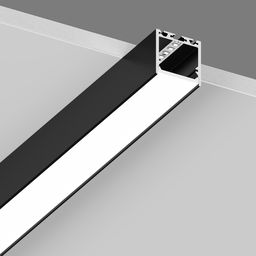Профиль черный с экраном, вид под углом