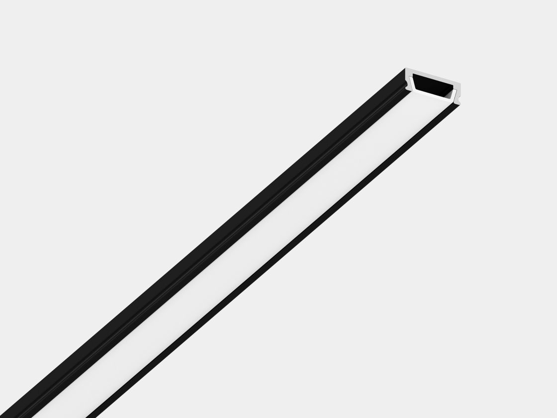 Профиль с экраном, диагональный ракурс, черный корпус