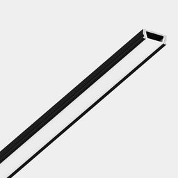 Профиль с экраном, диагональный ракурс, черный корпус