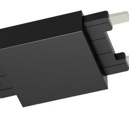 Коннектор прямой системы SLIM, черный, CN-SLIM-BL-I