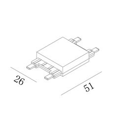 Коннектор для системы SLIM, CN-SLIM-WH-I