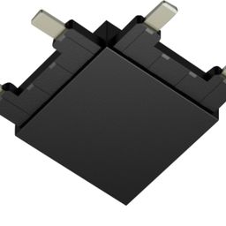Коннектор угловой потолочный системы SLIM, черный, CN-SLIM-BL-L