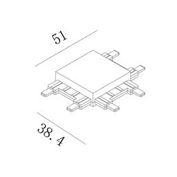 Коннектор системы SLIM, CN-SLIM-WH-T