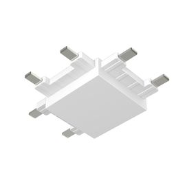 Белый T-коннектор SLIM, вид снизу с контактами