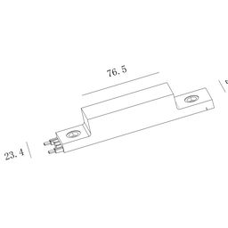 Ввод питания системы SLIM черный CN-SLIM-BL-PW, CN-SLIM-BL-PW