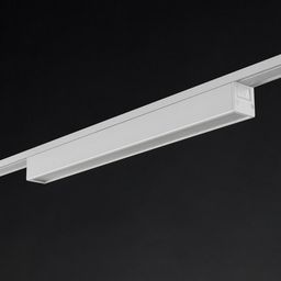 Линейный трековый светильник SLIM белый, вид снизу