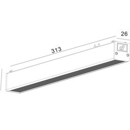 Светильник трековый SLIM, 48В 12W белый 2700-6000К, DL-SLIM-DFWH-12-CCT