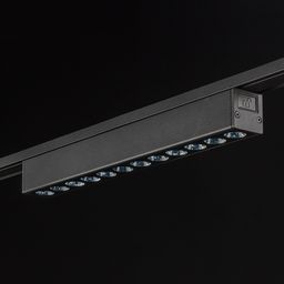 Линейный трековый светильник SLIM черный, вид снизу