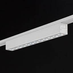 Светильник SLIM на треке, включённый свет, darklight