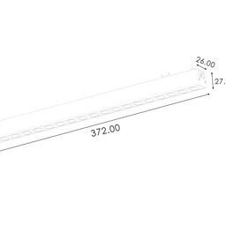 Светильник трековый SLIM, 48В 18W черный 2700-6000К, DL-SLIM-DRBL-18-CCT