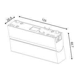 Светильник трековый SLIM, 48В 10W черный 2700-6000К, DL-SLIM-FLBL-10-CCT