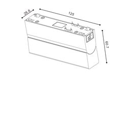 Светильник трековый SLIM, 48В 10W белый 2700-6000К, DL-SLIM-FLWH-10-CCT