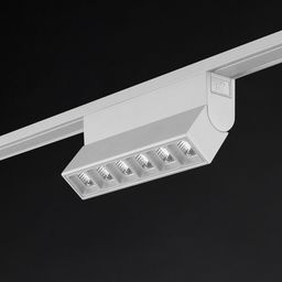 Белый трековый светильник-книжка SLIM на магнитном треке