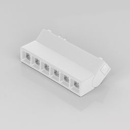 Белый светильник-книжка SLIM, вид спереди и сверху