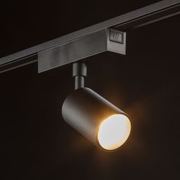 Черный трековый спот SLIM на магнитном треке