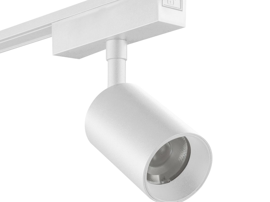 Спот SLIM белый, вид сбоку на адаптер