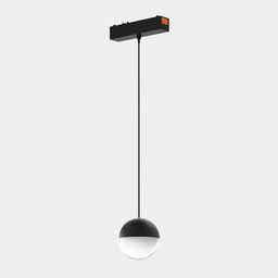 Светильник-шар подвесной системы SLIM, 6Вт, 48В, черный, SL-SLIM-SFBL-6-CCT