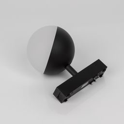 Светильник-шар SLIM и трековый адаптер, вид сверху