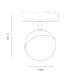 Светильник трековый SLIM, 48В 10W черный 2700-6000К, SL-SLIM-SFBL-10-CCT