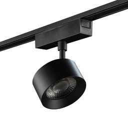 Светильник-спот широкий, системы SLIM, 10Вт, 48В, черный, SL-SLIM-FTSBL-10-CCT