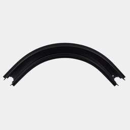 Коннектор радиусный внутренний для встраиваемого глубокого шинопровода под гипсокартон, Черный, SY-LINK-CNT1-R200BL