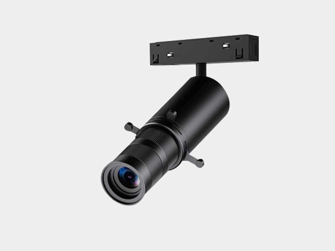 Удлиненный музейный спот SY-LINK, черный, вид сбоку