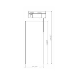 Спот для трековыx систем серия TL3P, Черный, 30Вт, 4000K, TL3P-BL-30-NW