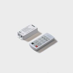 Диммер, 2.4G с пультом, 21 кноп., DC12/24V, <16A(MAX), SW-DIM-2.4G-16A