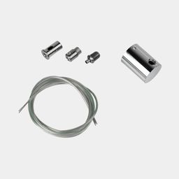 Крепёж для горизонтального соединения с тросом 1,5 м для неоновой ленты 360° D22 MNT-SPHZ-D22