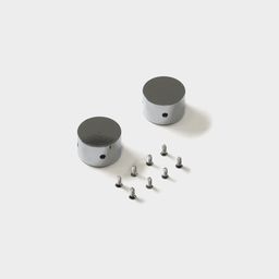 Металлические заглушки для неоновой ленты 360° D22 (2 шт) END-360-D22